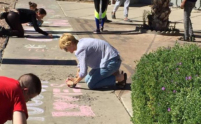 Chalk art